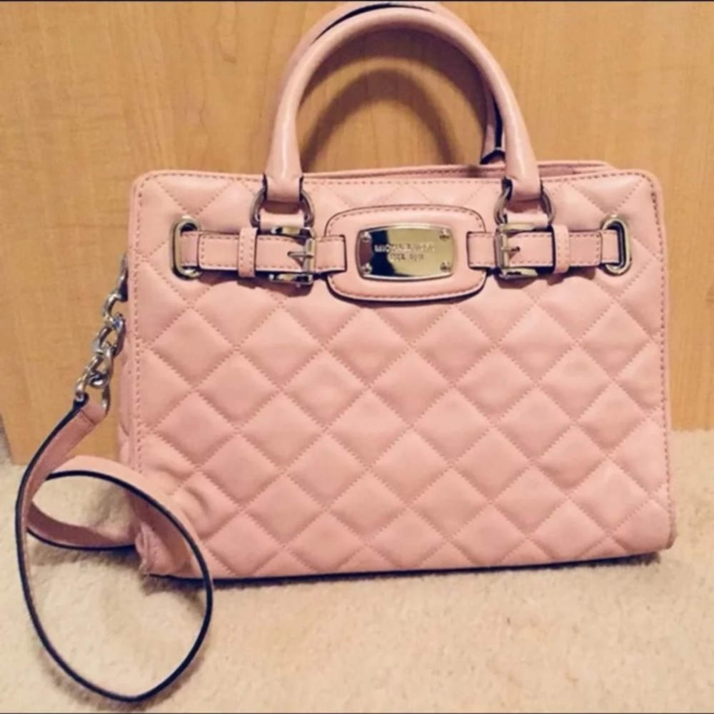Pink Quilted Tote || Michael Kors